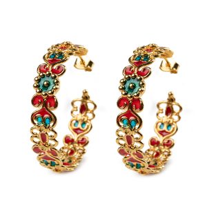 earrings_boccola_rosone_big_golden_with_smalts_island_beautiful_jewels-2